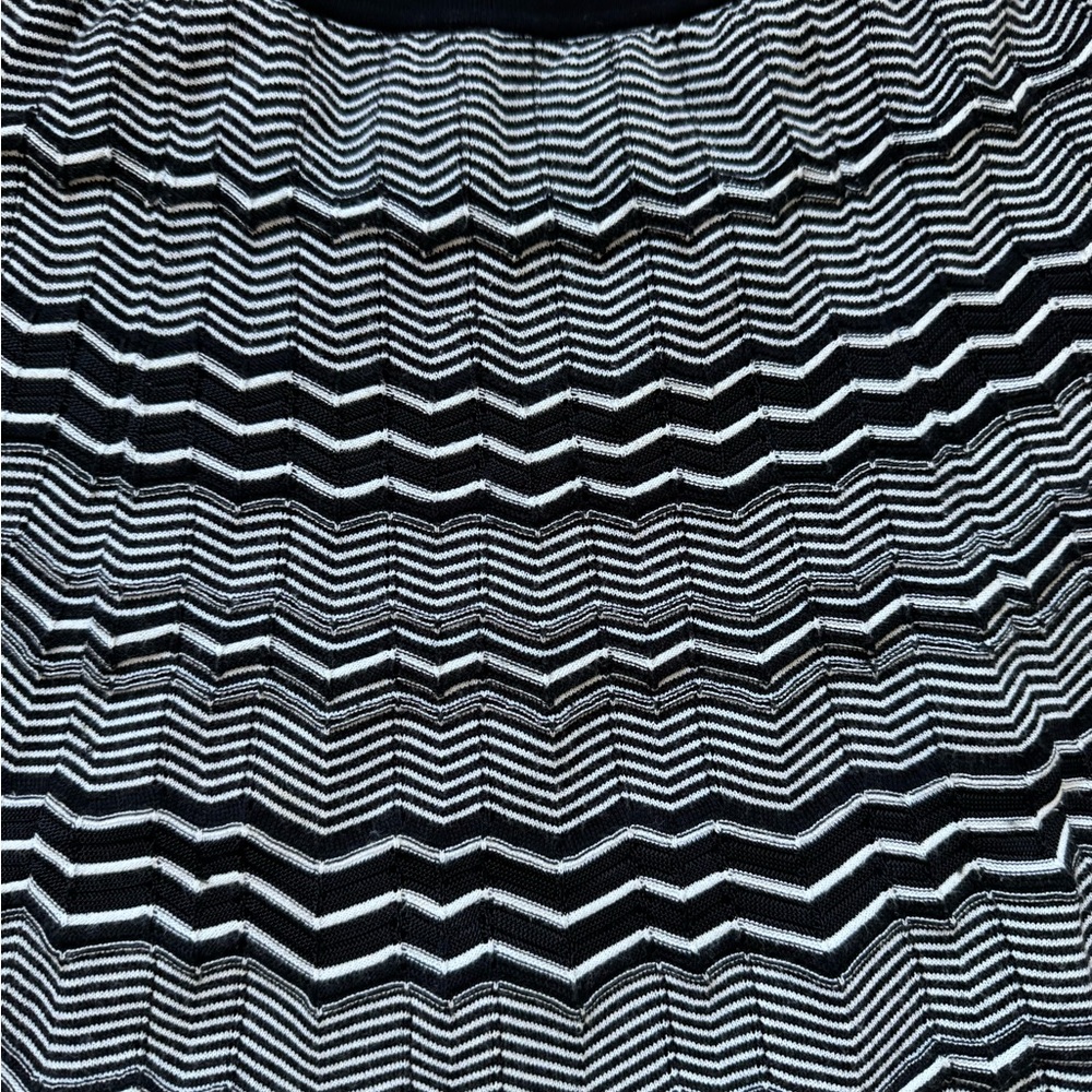 Missoni zig zag black white skirt 40 4/6